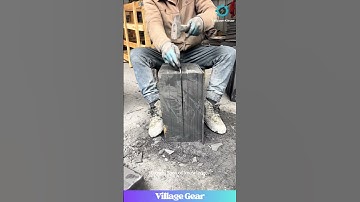 The Art of Stone Splitting: Traditional Skills in Action #stonemason #craftsmanship #handwork