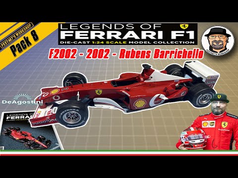 Legends Of Ferrari F1 - DeAgostini - Pack 8 - F2002 - Rubens