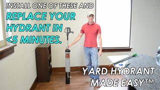 Replace / Install a Frost-Free Yard Hydrant in 3.5 Minutes - Yard Hydrant Made Easy™