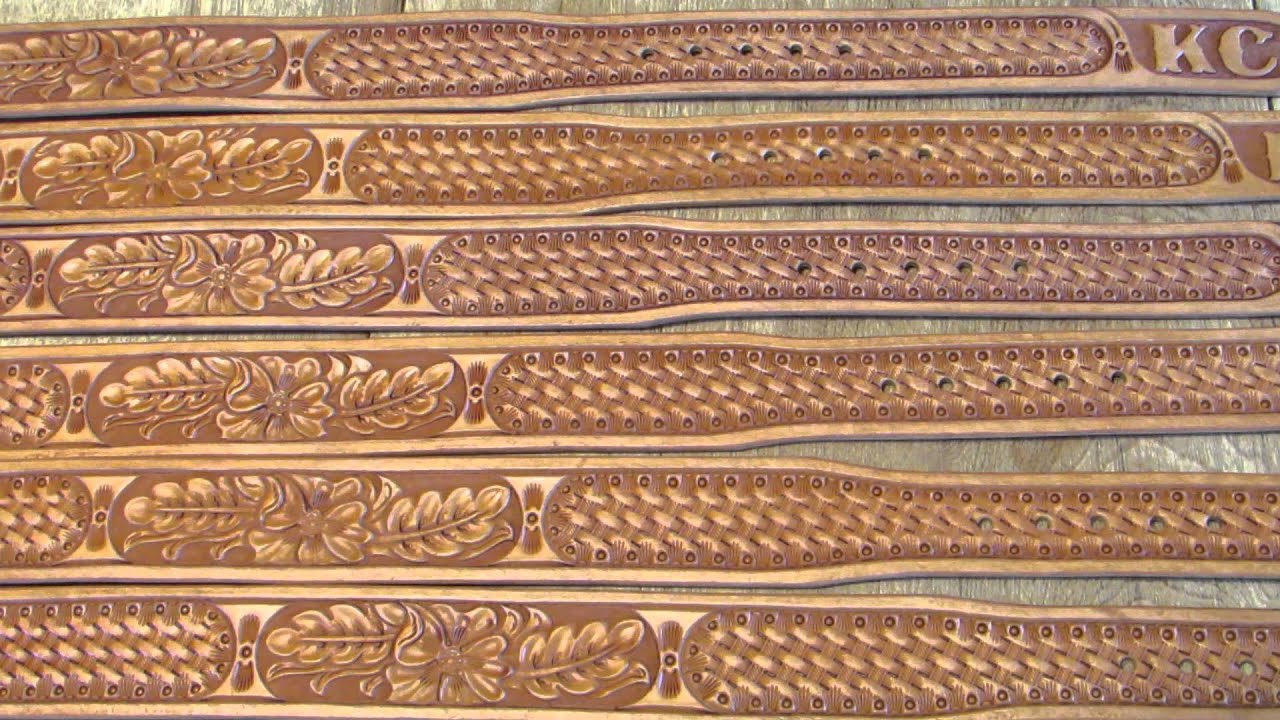 Groomsman's custom leather belts YouTube