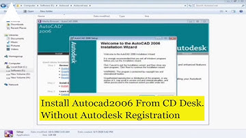 Install Autocad 2006 Without registration from CD for beginner Students