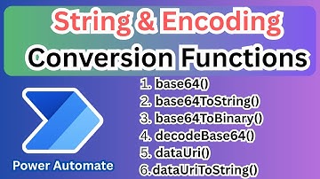 base64, base64ToString base64Tobinnary, decodebase64, dataUri conversion function in power Automate