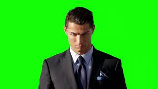 Cristiano Ronaldo Wearing Suit - Green Screen