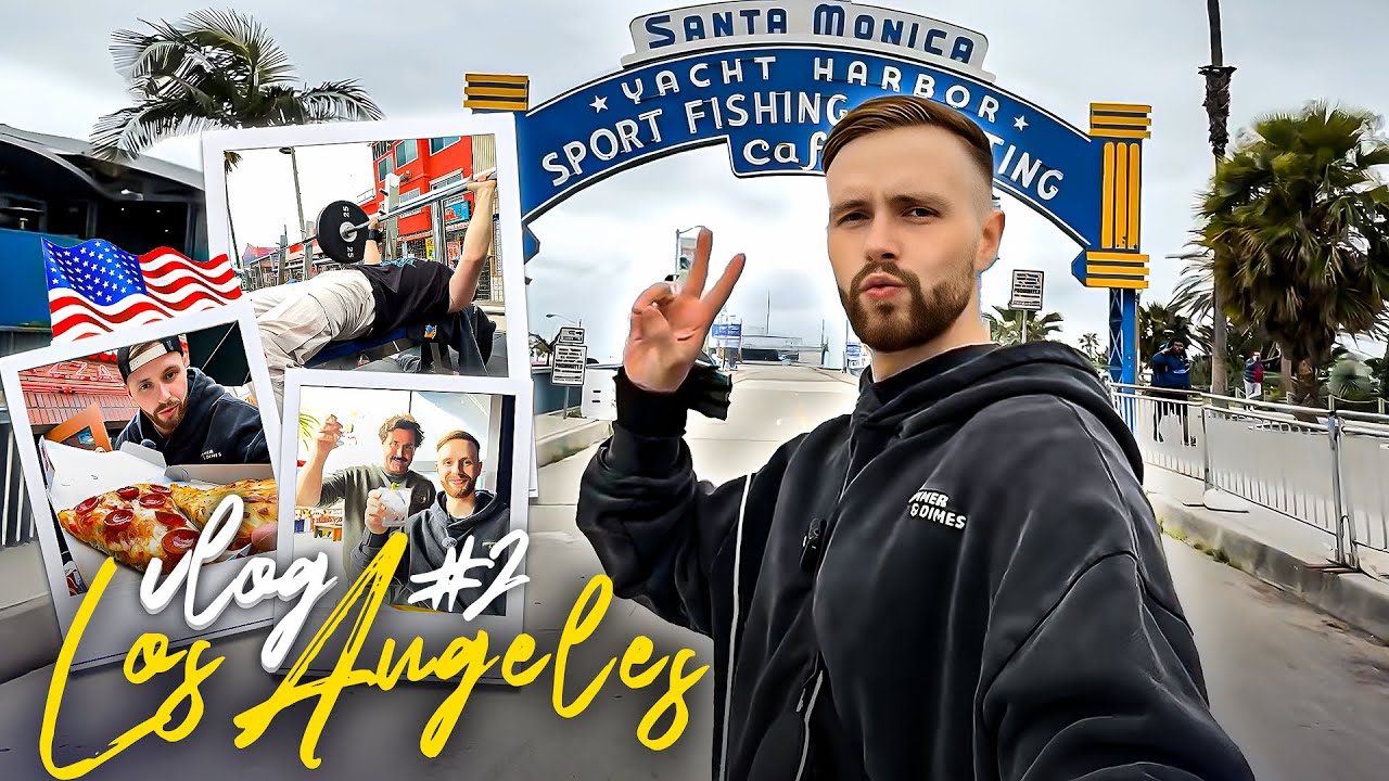 ICH TESTE das berühmte MUSCLE GYM in VENICE BEACH + SANTA MONICA TOUR | Los Angeles VLOG