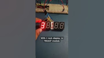TM1637 module with 1 inch seven segment display.