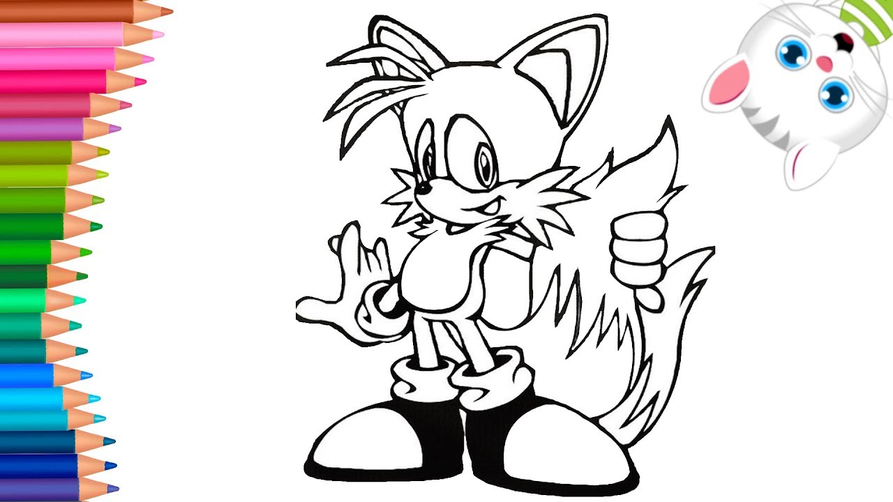 Sonic - Tails | Dibujos para Colorear | Dibujos para Pintar con MiMi |  Aprender Colores - thptnganamst.edu.vn