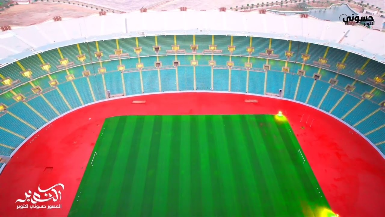 من الجو ✈️📷🇮🇶ملعب ملعب البصرة الدولي جذع النخله  في أحدث ظهور.📷 قبل انطلاق كأس الخليج 25