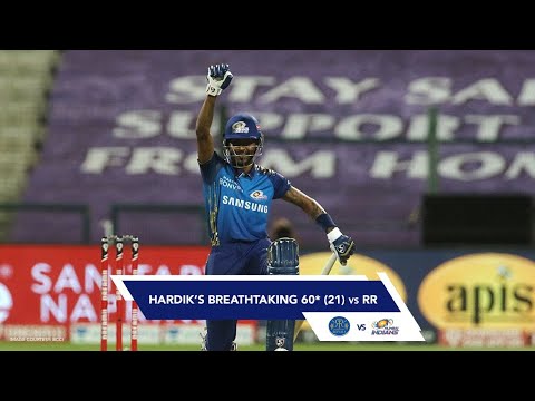 Hardik Pandya's Breathtaking 60* Against Rajasthan Royals