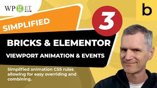 Bricks builder and Elementor Simplified Animation Rules