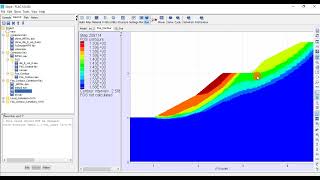 Safety Factor Contour of Slopes (FOS) in FLAC software (slope stability analysis)