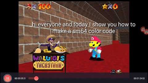 How to make your own color code on sm64