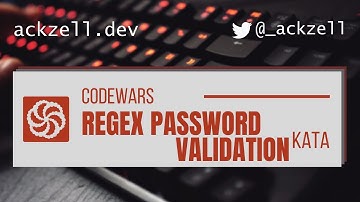 Regex Password Validation