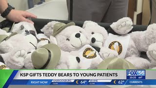 Kentucky State Police deliver teddy bears to UK Children's Hospital