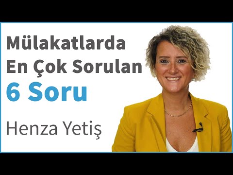 Video: Mülakatta Sorulacak Sorular