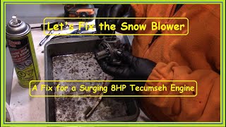 Correcting a Surging 8HP Tecumseh Engine