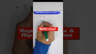 8÷1/2 | whole number divided by a Fraction