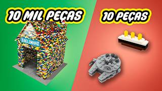 Criações Com Lego - 10 Peças Vs. 10.000 Peças