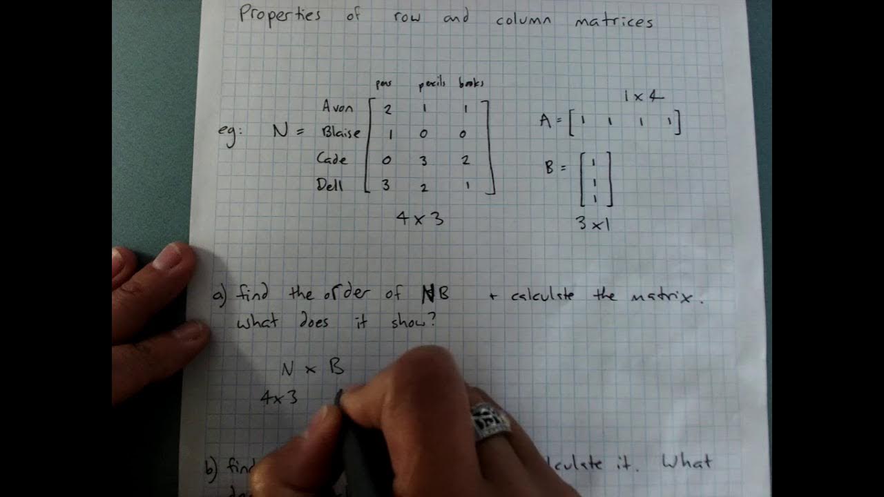 Applications of matrix multiplication YouTube