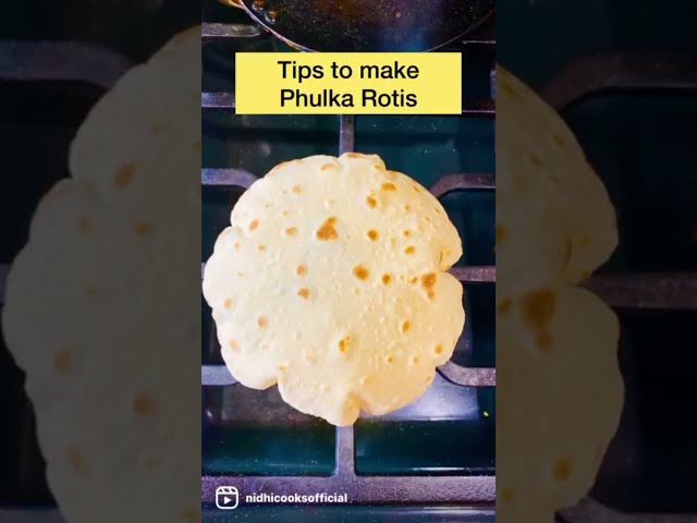 Tips to make Phulka Rotis } how to make Phulka Rotis #shorts class=