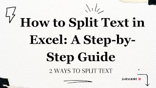 How to separate text in Excel | Step by Step for beginners ‎@Learnwithvirendrakumar excel