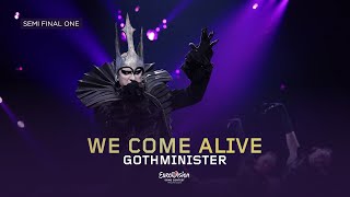 Gothminister - We Come Alive - LIVE (Melodi Grand Prix 2024, Semi-Final 1) Resimi