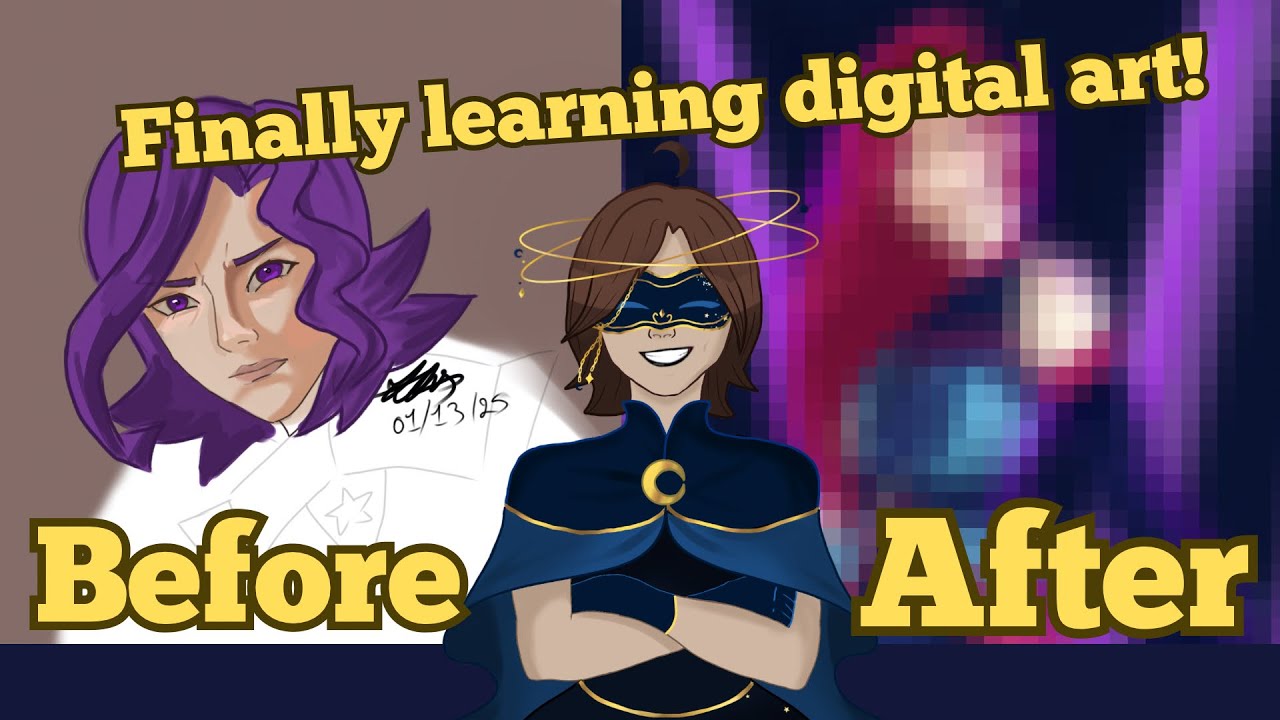 Traditional Artist Tries Digital Art - My Digital Art Journey - YouTube