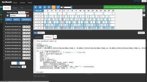 Live Coding with EarSketch