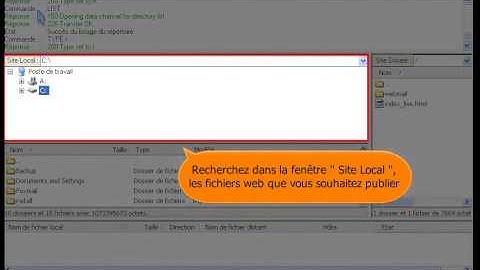 Aide - Comment publier mon site web avec le logiciel FileZilla ?