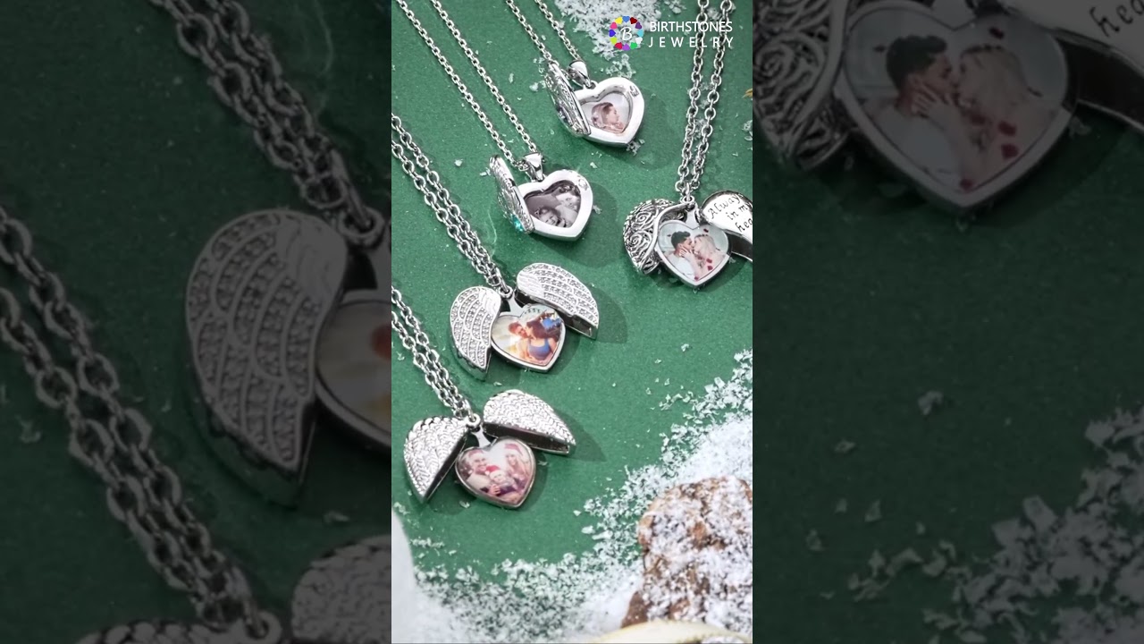 Angel Wings Heart Locket 