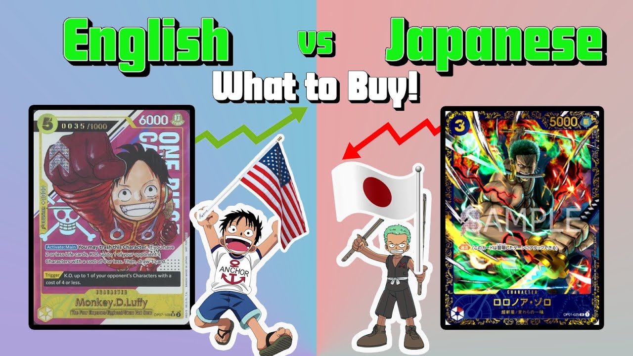 Английские и японские коллекционные карточки One Piece — какие купить!