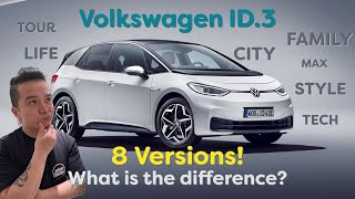 Choosing a Volkswagen ID3  There are 8 versions What are the differences - 053