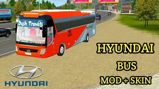 BUSSID HYUNDAI BUS MOD AND SKIN LINK  || FULL BANGLA REVIEW || JRS GAMING BD