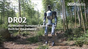 DR02 Humanoid Robot by DEEPRobotics – First IP66 Full-Body Waterproof Industrial Android