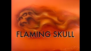 How-To Airbrush a Flaming Skull Pt.1 screenshot 2