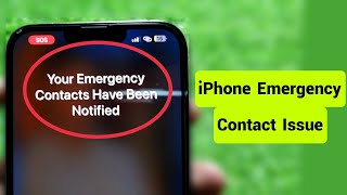 iPhone Fix Your Emergency Contacts Have Been Notified Stuck || Emergency SOS issue in iPhone