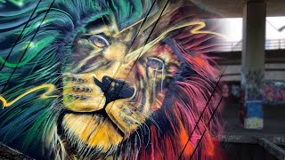 Graffiti RASTA LION BRISTOL 2022