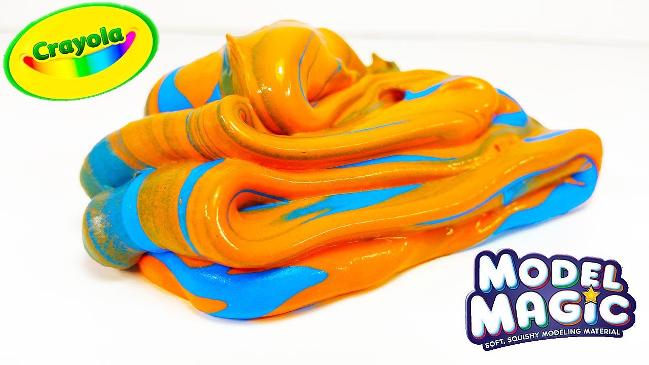 slime with modeling clay