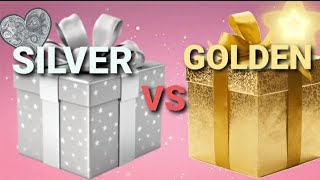 IN THIS VIDEO THE CHALLENGE IS GOLDEN💛 VS SILVER⚪| COMMENT YOUR GIFT| LIKE OR SUBSCRIBE PLZ