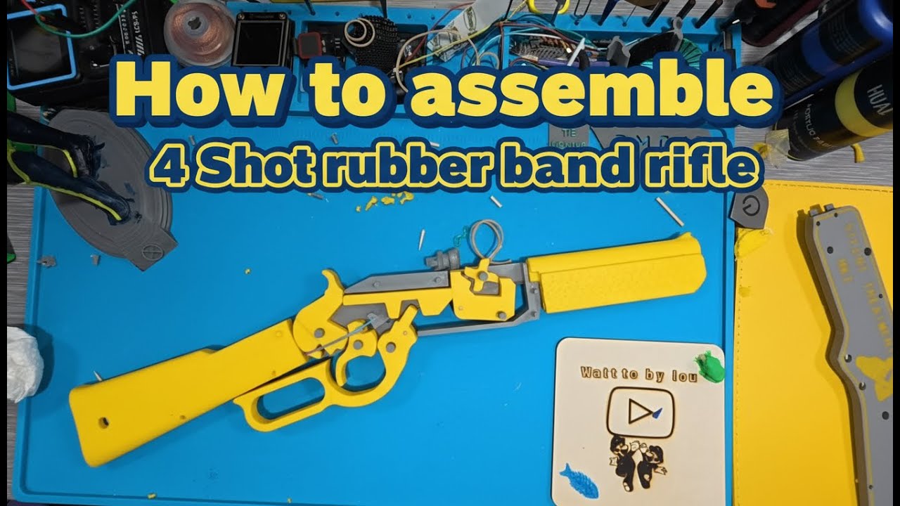 how to assemble Silent Treatment MKI - 4 Shot Rubber Band Rifle