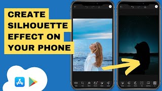 ✅ How to CREATE SILHOUETTE EFFECT on YOUR PHONE screenshot 1