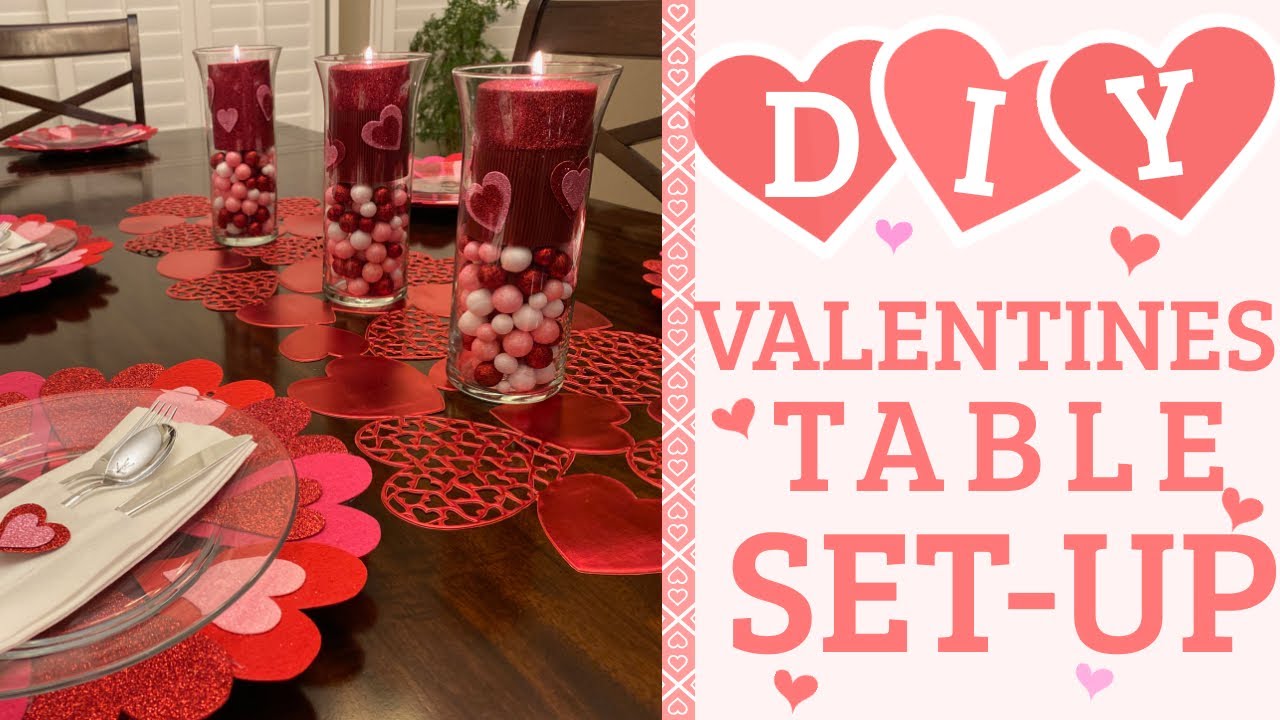 Dollar Tree: DIY Table Set Up Ideas for Valentines 