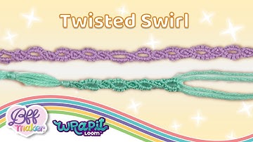 Twisted Swirl Friendship Bracelet Wrapit Loom™/BFF Maker™ Tutorial by Michelle