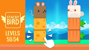 Stacky Bird Levels 50-54 (Stacky Bird: Hyper Casual Flying Birdie Dash Game by Kooapps Games)