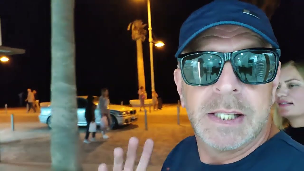 Paphos Harbour at night.. the bars and restaurants Paphos Cyprus