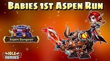 Idle Heroes (O+) - 1st Aspen Dungeon Run on New Account!