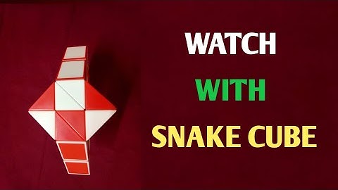 How to Make Watch Pattern On Rubiks Snake Cube | Smiggle Snake Puzzle | Trendz Videos