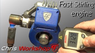 Fast Stirling engine