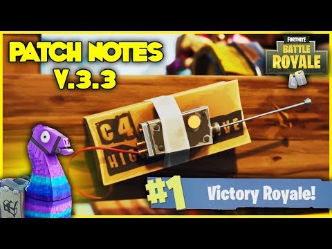 Blitz Mode Remote Explosives Loot Llamas Fortnite Battle Royale - fortnite patch notes v 3 3 new c4 loot llamas and a ltm blitz fortnite battle royale duration 6 35