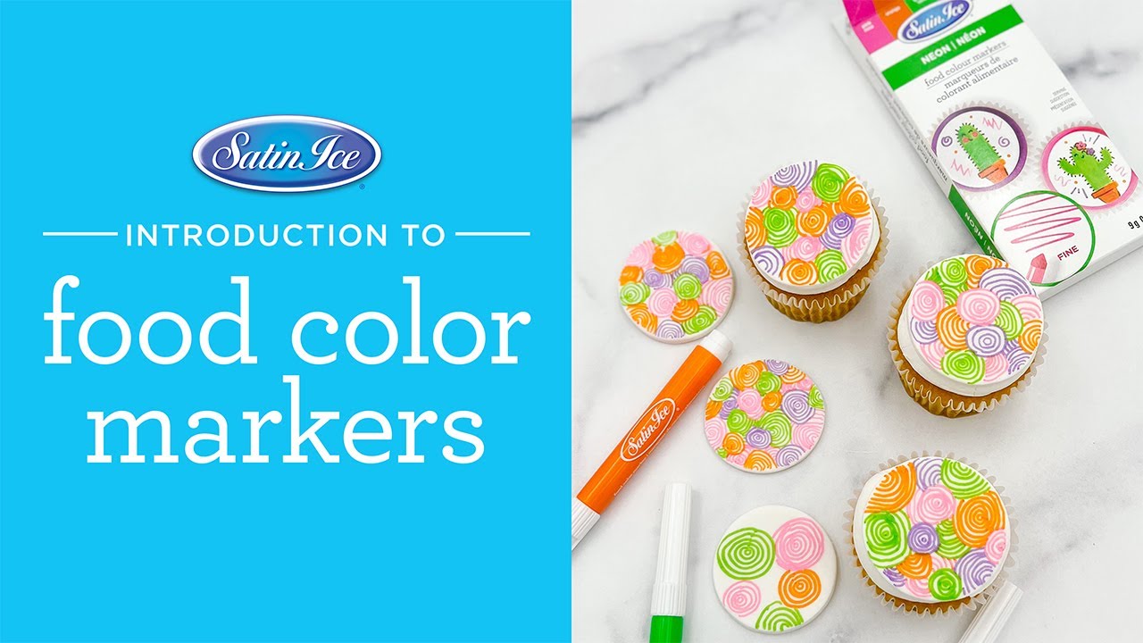 Food Coloring Markers Edible Markers for Cookie Decorating 12-Color