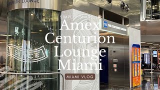 Amex Centurion Lounge Miami | American Airlines Review